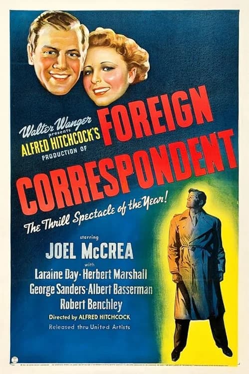 Foreign Correspondent film posteri