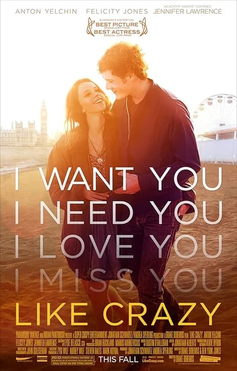 Like Crazy film posteri